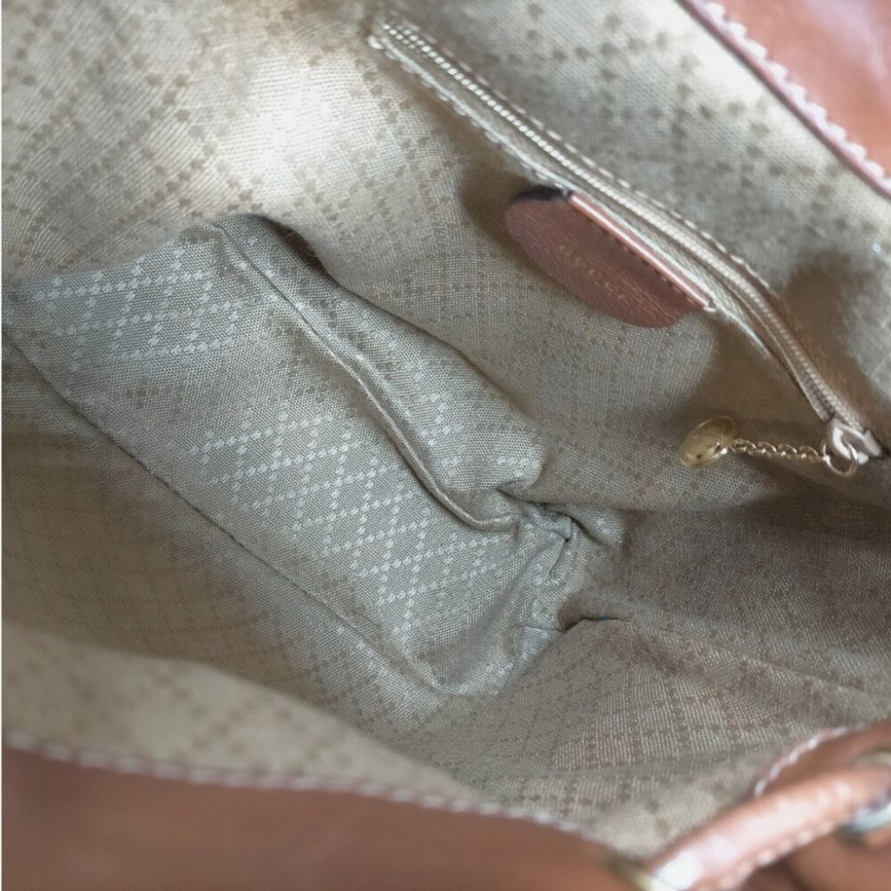 Gucci Brown Leather Bamboo Mini Backpack - Picture 8 of 9